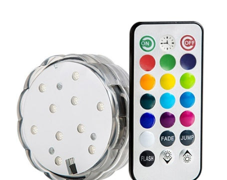 Colorful underwater waterproof lights highlight remote control lights - iztia