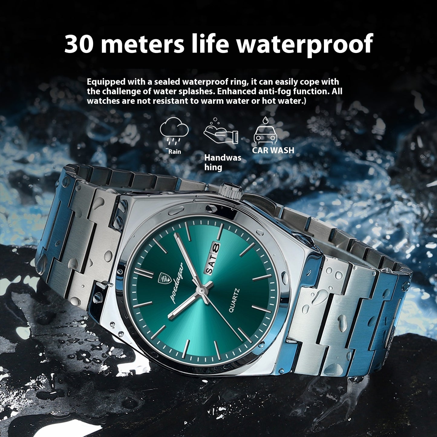 Ultra-thin Men's Watch Waterproof Luminous Quartz Watch - iztia