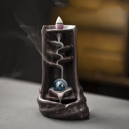 Multi-layers Ceramic Back flow Incense Burner - iztia