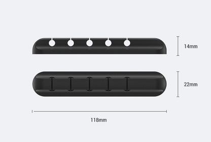 Cable Clamp Silicone Storage Organizer for Efficient Cable Management - iztia