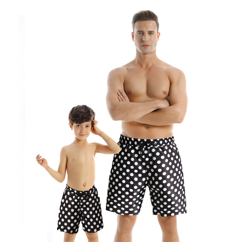 New Style Parent Child Swimwear Quick Drying Beach Pants - iztia