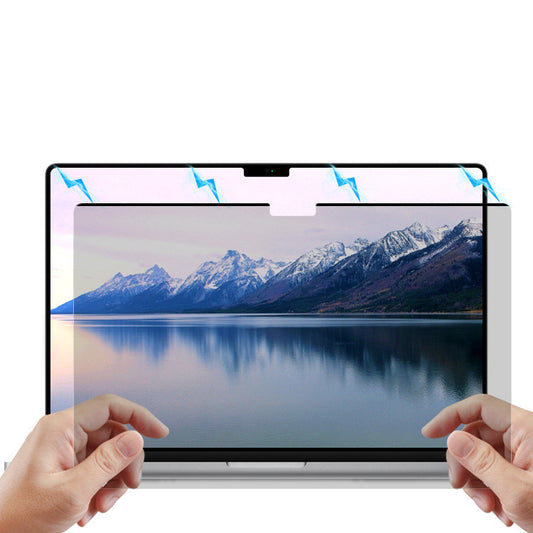 Magnetic Laptop Privacy Screen : 16 Inch, Laptop Privacy Filter, Removable, Electrostatic & Magnetic Adsorption for MacBook Pro 14 & 16 - iztia