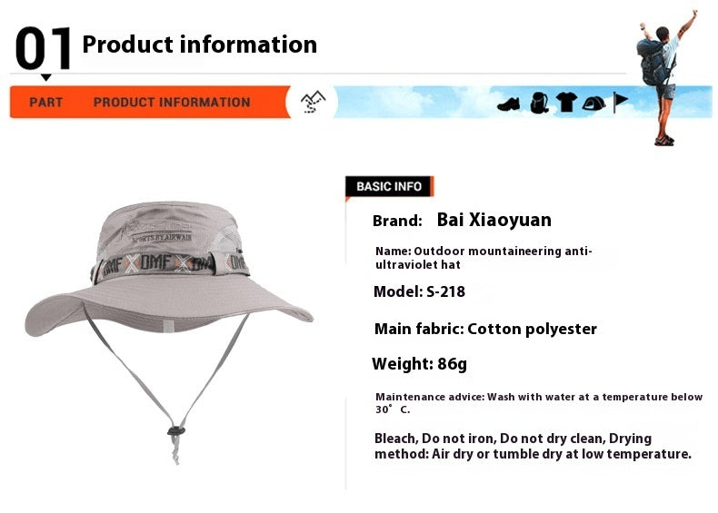 Men's Cotton Outdoor Sunshade Hat - iztia