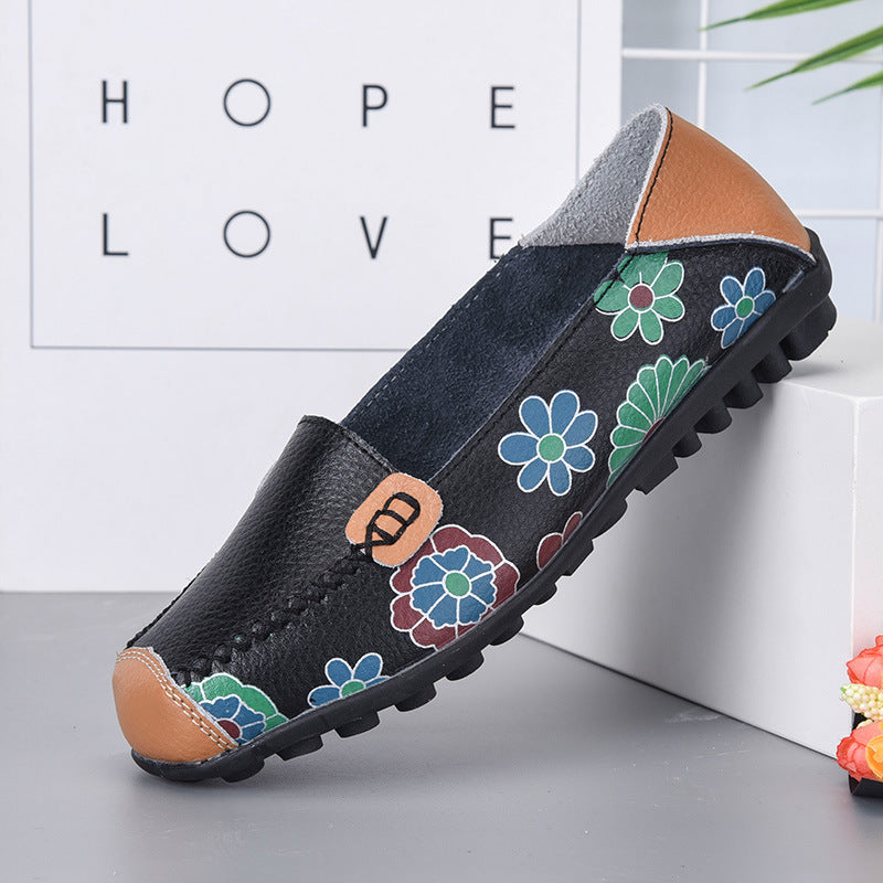 Women's Shoes Flaty Shoe Printed Women's Shoes Lazy Shoes - iztia