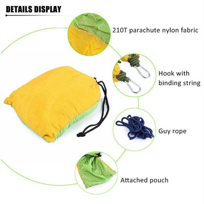 Backpacking Hammock - Portable Nylon Parachute Outdoor Double Hammock - iztia