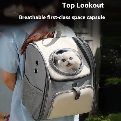 Cat Bag Outing Carry Bag Breathable Backpack For Pets - iztia