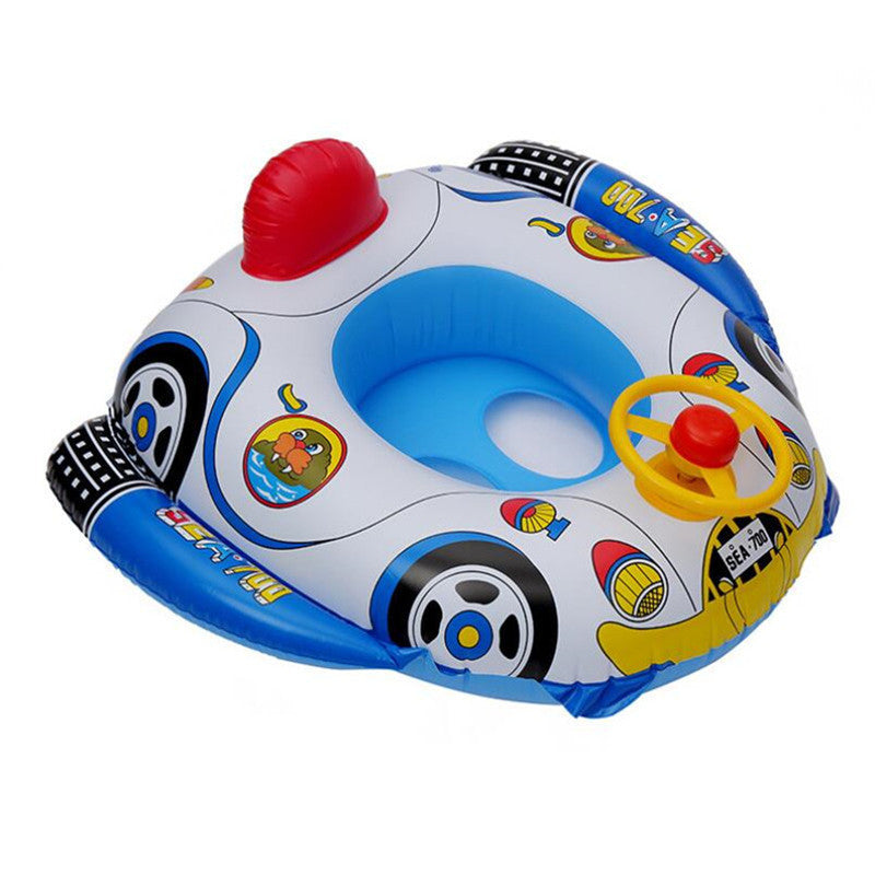 Brand New and High Quality Baby Kids Toddler Swimming Pool Swim Seat Float Boat Ring FUN Cartoon Designs - iztia