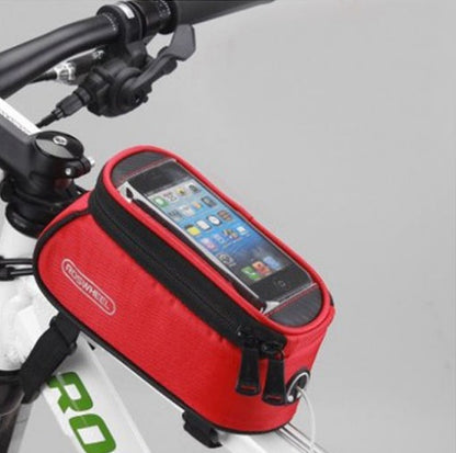 Compatible with Apple, ROSWHEEL Bicycle Frame Bags Bags Bag Holder For IPhone Mobile Phone Bag - iztia