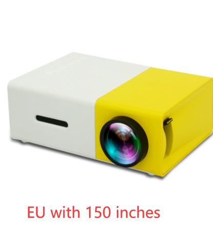 Portable Projector 3D Hd Led Home Theater Cinema HDMI-compatible Usb Audio Projector Yg300 Mini Projector - iztia