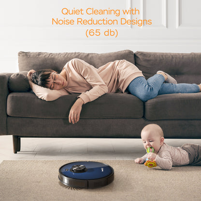 Geek Smart L7 Robot Vacuum Cleaner And Mop, LDS Navigation, Wi-Fi Connected APP, Selective Room Cleaning,MAX 2700 PA Suction, Ideal For Pets And Larger Home Banned From Selling On Amazon - iztia