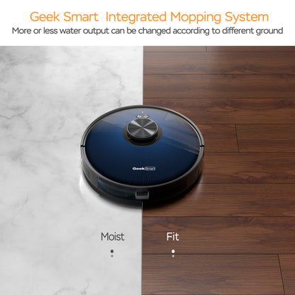 Geek Smart L7 Robot Vacuum Cleaner And Mop, LDS Navigation, Wi-Fi Connected APP, Selective Room Cleaning,MAX 2700 PA Suction, Ideal For Pets And Larger Home Banned From Selling On Amazon - iztia