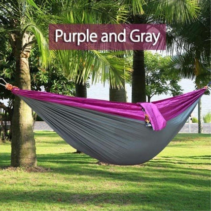 Backpacking Hammock - Portable Nylon Parachute Outdoor Double Hammock - iztia