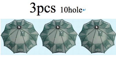 Strengthened 4-20 Holes Automatic Fishing Net Shrimp Cage Nylon Foldable Fish Trap Cast Net Cast Fold Crab Trap Fishing Network - iztia