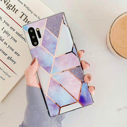 Electroplated marble mobile phone case - iztia