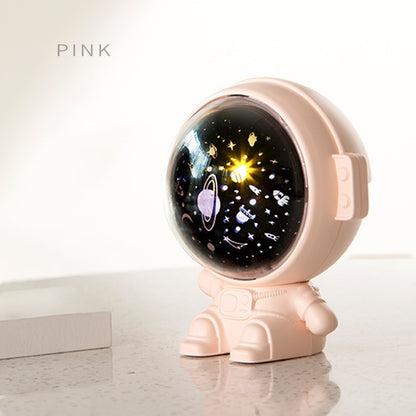 Galaxy Star Projector Starry Sky Night Light Astronaut Lamp Room Decr Gift Child Kids Baby Christmas Spaceman Projection - iztia