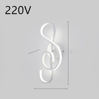 led wall lamp nordic minimalist bedroom bedside lamp - iztia