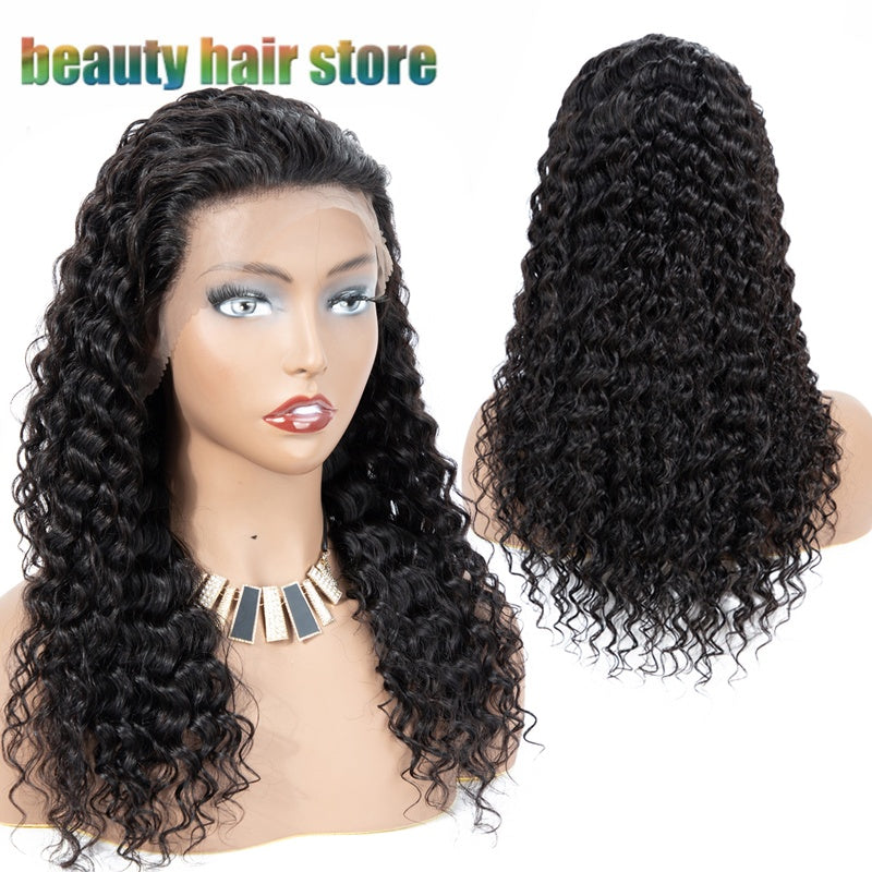 Brazilian Kinky Curly Lace Front Human Hair Wigs - iztia