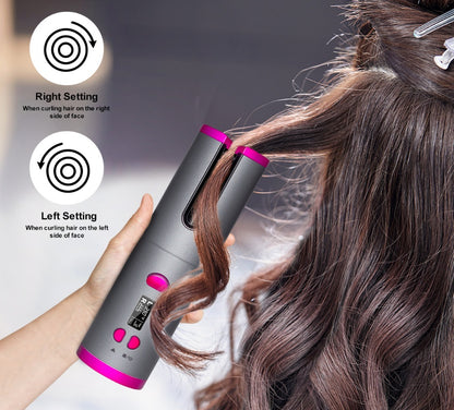 Curling Iron USB Wireless Multifunctional Charging Curler - iztia