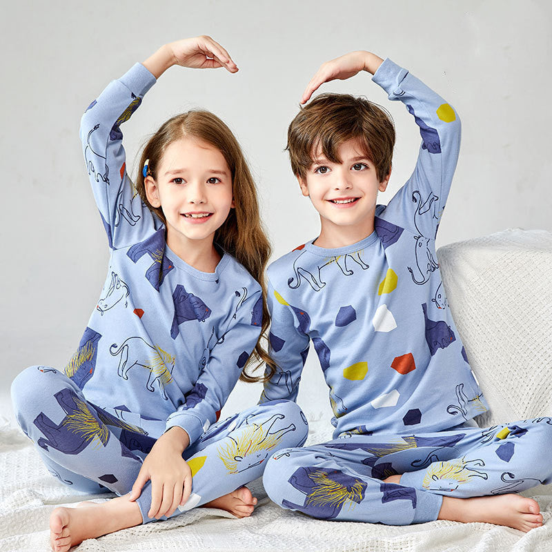 Children's Underwear Set Cotton Boys And Girls Underwear Set Pajamas - iztia