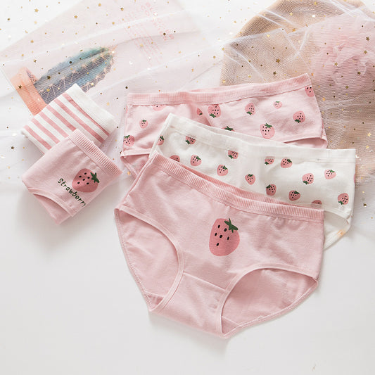 Girls' Cotton Cute Underwear - iztia