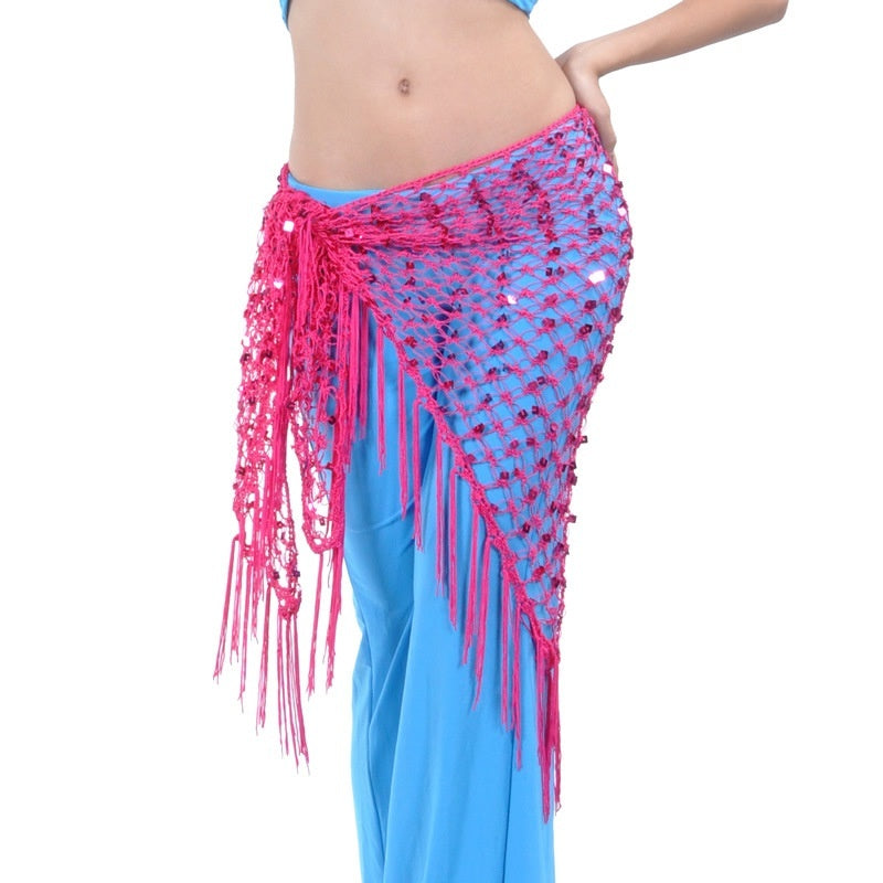 Mermaid Sequined Triangle Hip Scarf Clothing - iztia