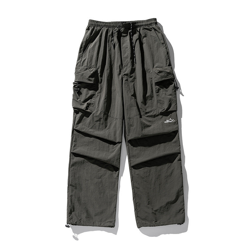 Large Pocket Landing Paratrooper Loose Outdoor Casual Working Pants - iztia