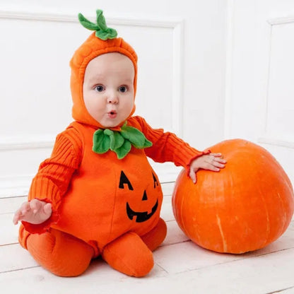 Baby Clothes Fashion Cosclothes Halloween Costume Pumpkin Cosplay Halloween Jumpsuit - iztia