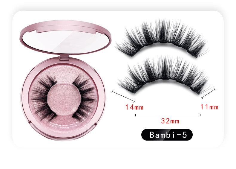 Natural Long Lasting Magnetic Liquid Eyeliner & Magnetic False Eyelashes & Tweezer Set Make up Set - iztia