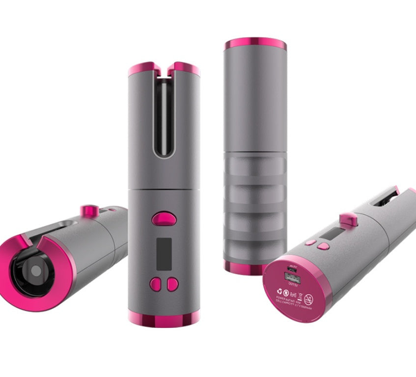 Curling Iron USB Wireless Multifunctional Charging Curler - iztia