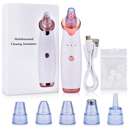 Blackhead Instrument Electric Suction Facial Washing Instrument Beauty Acne Cleaning Blackhead Suction Instrument - iztia