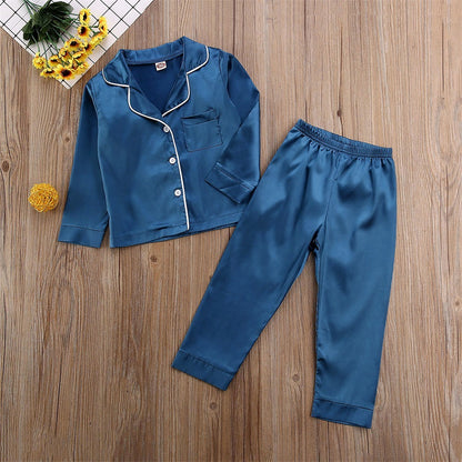 Pure Color Children's Bathrobe Casual Fashion Suit - iztia