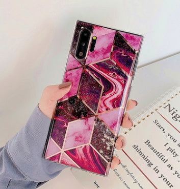 Electroplated marble mobile phone case - iztia