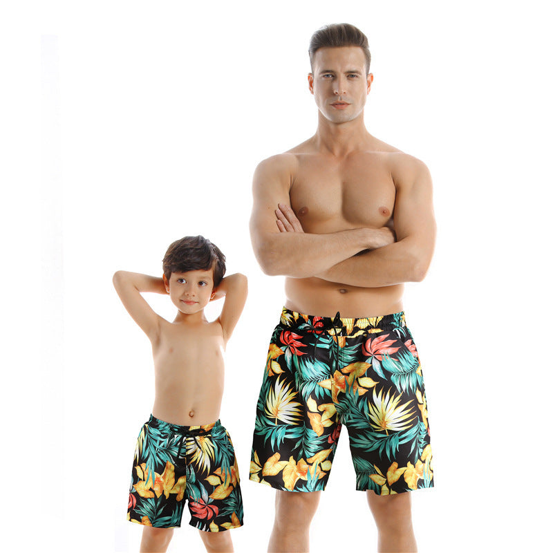 New Style Parent Child Swimwear Quick Drying Beach Pants - iztia