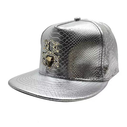 Men's PU Leather Hip-hop Baseball Cap - iztia