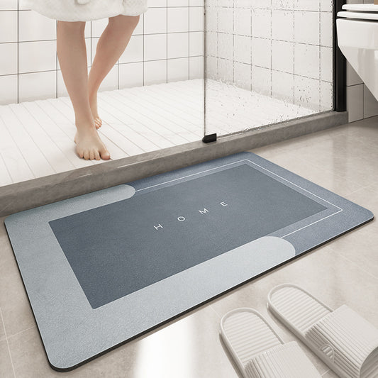 Cushion Bathroom Sliding Door Floor Foot Mat - iztia