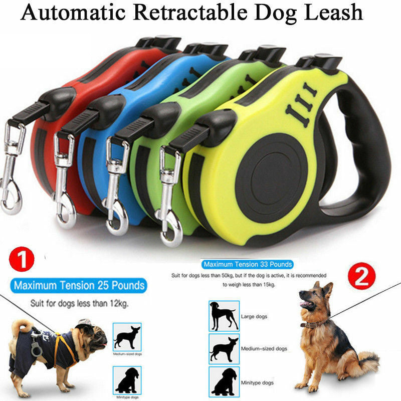 Automatic Retractable Dog Leash Pet Collar Automatic Walking Lead FreeLeash - iztia