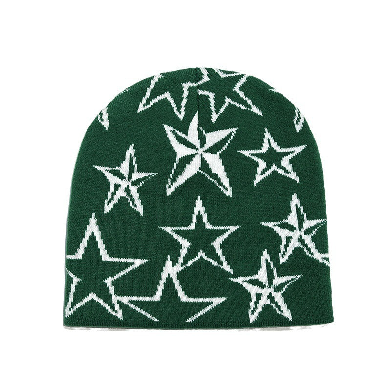 Men's Retro Star Niche Wool Hat - iztia