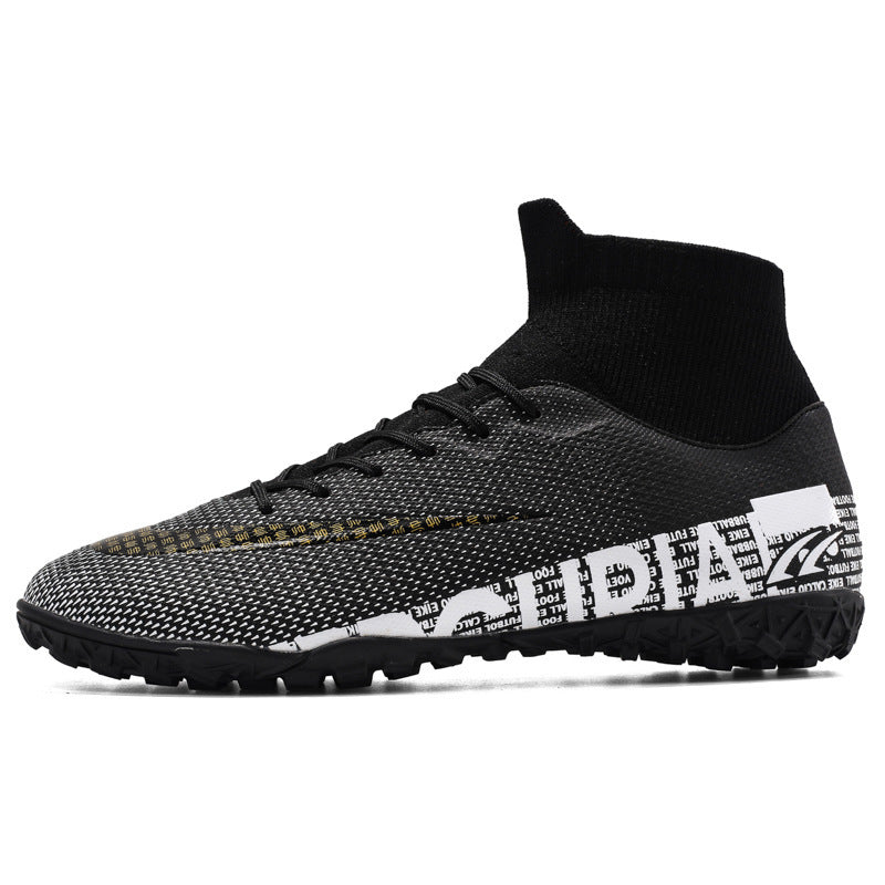 Men's Plus Size Soccer Shoes High Top AG Spikes - iztia