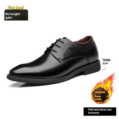 Business Formal Wear Leather Shoes Men's Pointed Casual Shoes - iztia