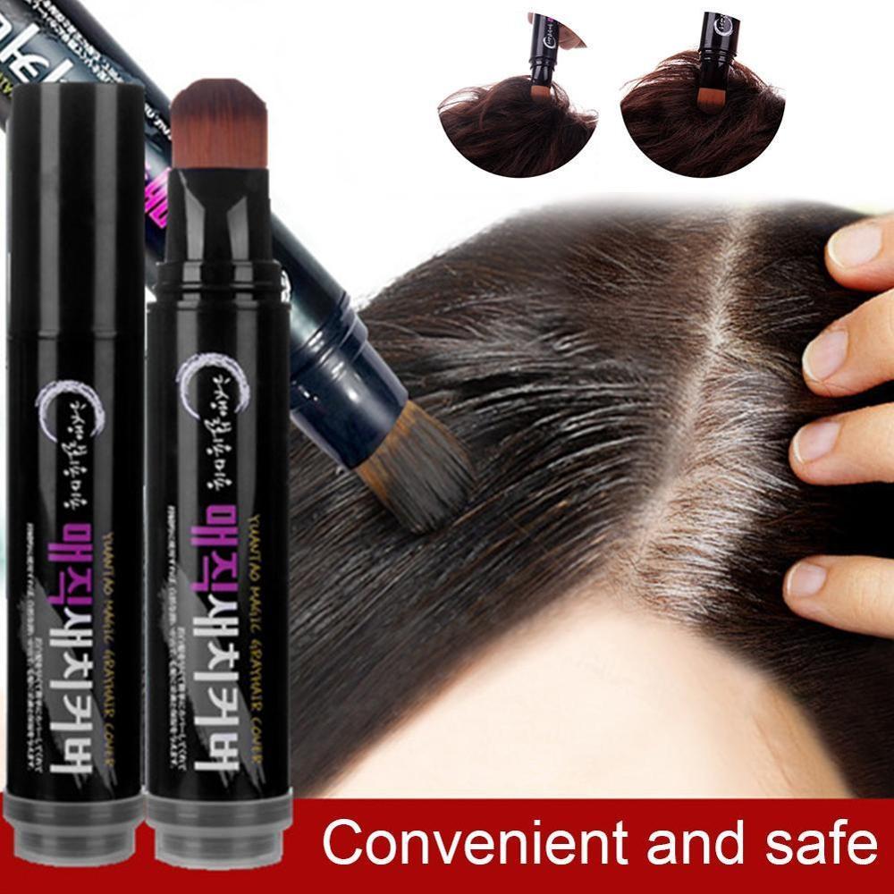 Temporary Hair Color Brush And Comb DIY Hair Color White Wax One-time Color Hair Grey Cream Hair Dye Pen - iztia