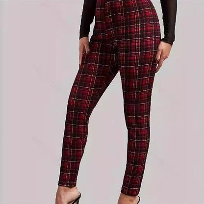 Women's Outer Wear Printed Stretch Slimming Skinny Pants - iztia