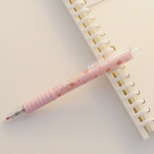 Peach Gel Ink Rollerball Pen: Cute Korean Stationery - iztia