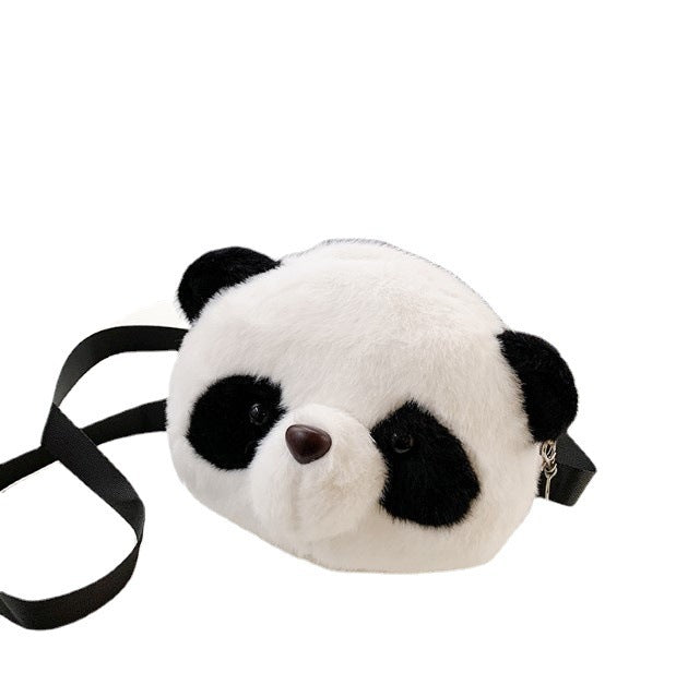 Panda Backpack Doll Phone Shoulder Bag Plush Toy - iztia