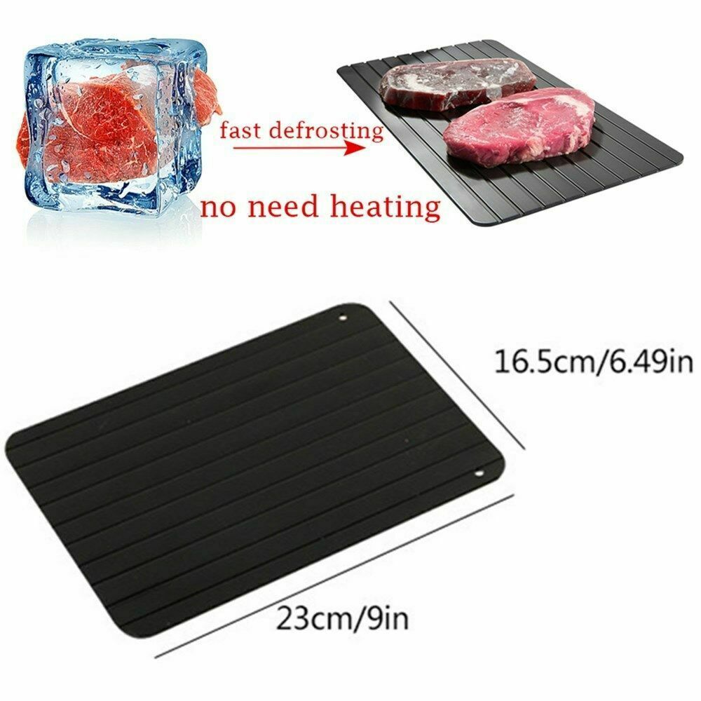 Fast Defrost Tray Fast Thaw Frozen Food Meat Fruit Quick Defrosting Plate Board Defrost Tray Thaw Master Kitchen Gadgets - iztia