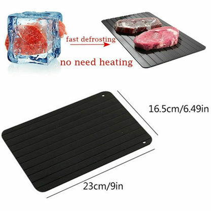 Fast Defrost Tray Fast Thaw Frozen Food Meat Fruit Quick Defrosting Plate Board Defrost Tray Thaw Master Kitchen Gadgets - iztia