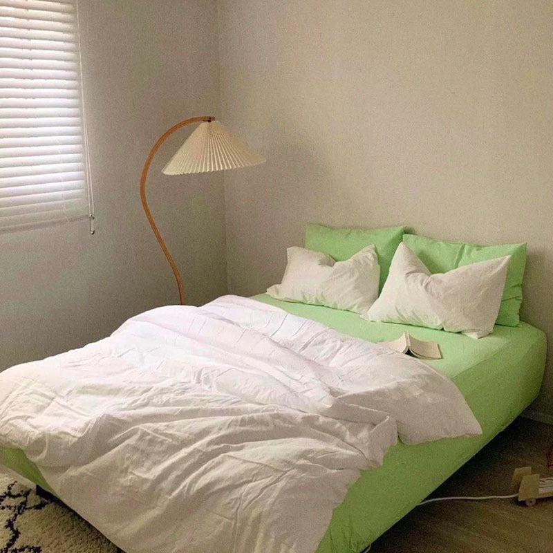 Fashionable Simple Hit Pigment Color Bed Sheet Bed Sheet - iztia