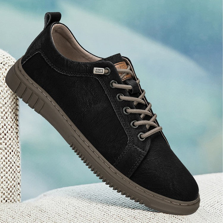 Flat Casual Shoes Springsummer Low-top Lace-up - iztia