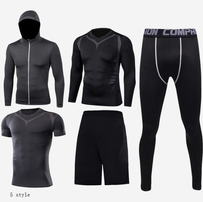 Fitness clothing suit basketball tights - iztia