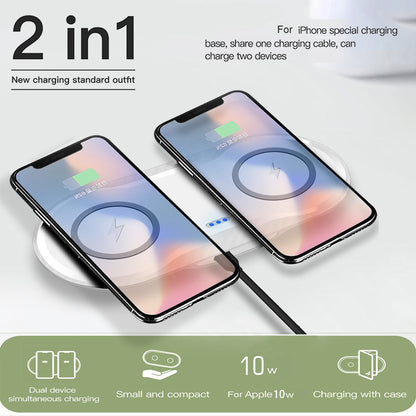 Wireless Charger Dual Mobile Phone Charger - iztia