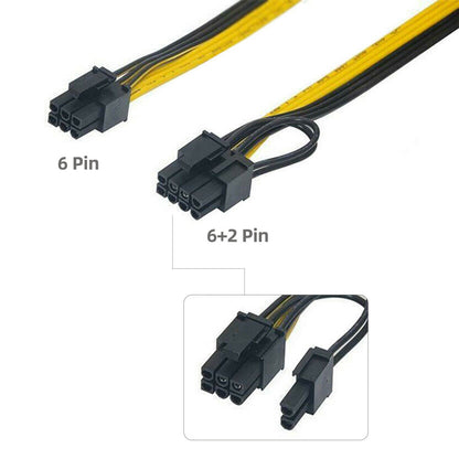 6pin To Dual 8pin Graphics Card Power Supply Line - iztia